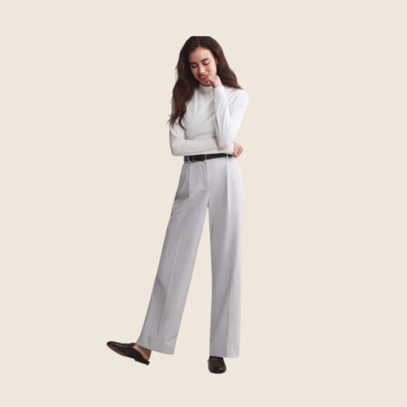 New NWT Rhone Commuter Pleated Trouser Women’s SZ 6 Grey Mist - Picture 7 of 7